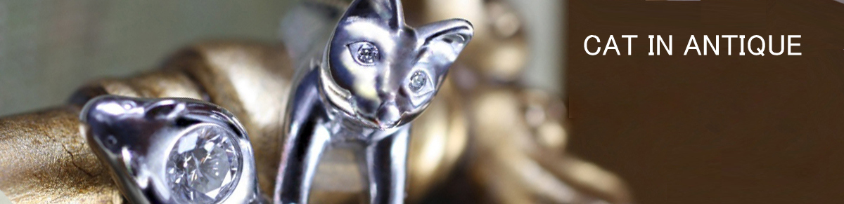 ネコの瞳にダイヤモンドが入ったプラチナの婚約指輪オーダー作品