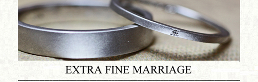 幅1.5mmの極細にオーダーメイドされた結婚指輪の画像