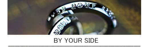 結婚指輪をクロムハーツ風デザインでオーダーしたプラチナ1000リングの画像