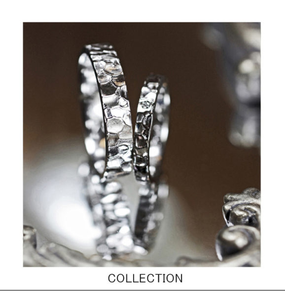 アイス・グラスに浮かぶ氷の表面をイメージした 結婚指輪コレクション