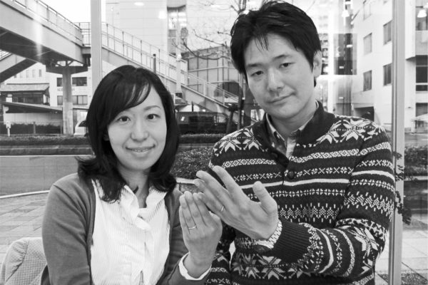 プレーンな結婚指輪に毎年1Pずつダイヤを追加します。I 様・千葉 柏