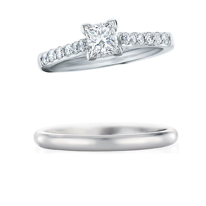 婚約指輪がエタニティリングにセットする結婚指輪