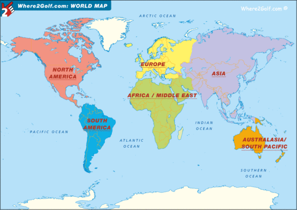 世界地図のヨーロッパ仕様