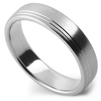 ラインパターンのオーダーメイド結婚指輪