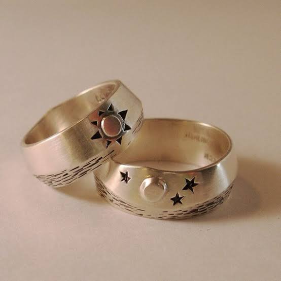 太陽と星 - オーダー結婚指輪 海外製品