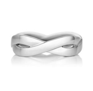 デビアス男性結婚指輪・インフィニティリング幅５mm