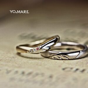 【天使の羽】の結婚指輪をゴールド＆プラチナコンビにオーダーメイド