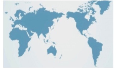 世界地図は一般にに平面で描かれたものが主流です。