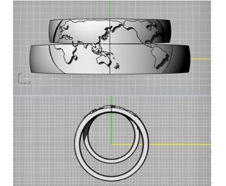 どのように世界地図を描いて行くかをグラフィックを使って画像データを作っていきまます。  