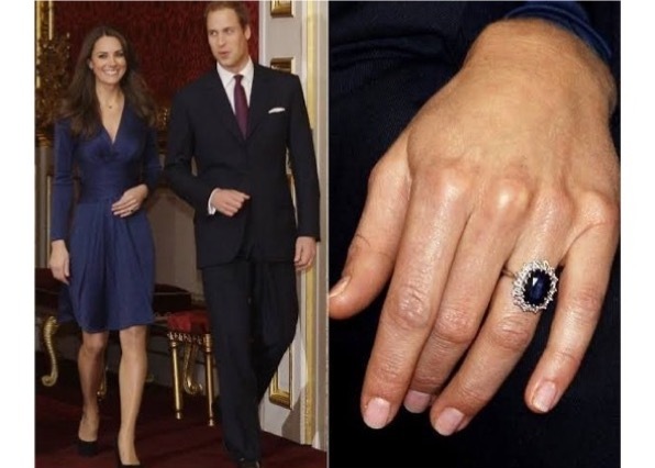 そしてこのサファイアリングは、2010年に、ダイアナの子、ウィリアム王子から妻であるミドルトン妃に、婚約指輪として贈られたのはご存知の通りです。  