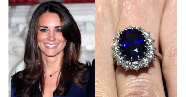 そしてこのサファイアリングは、2010年に、ダイアナの子、ウィリアム王子から妻であるミドルトン妃に、婚約指輪として贈られたのはご存知の通りです。  