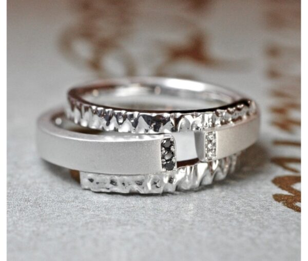 スネークデザインの結婚指輪オーダーメイド作品