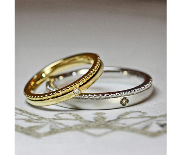 ふたつのリングを重ねるとマカロンになる結婚指輪コレクション