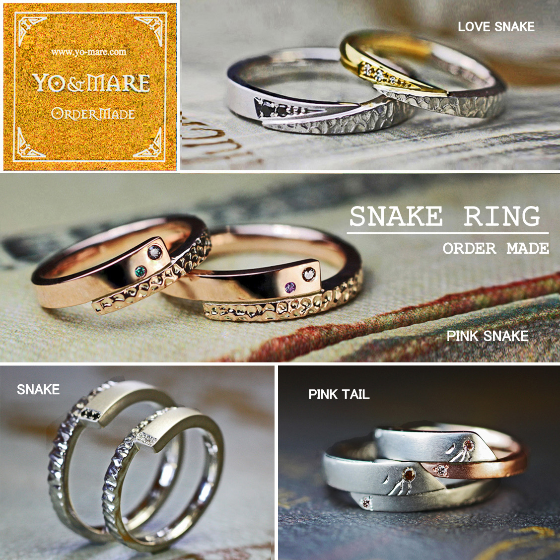 お客様オーダー確認ページ　蛇リング オーダー制作専用】Snake Ring（スネークリング）ヘビ・蛇