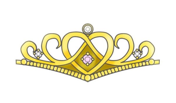 ゴールドティアラの結婚指輪 レディスデザイン 1