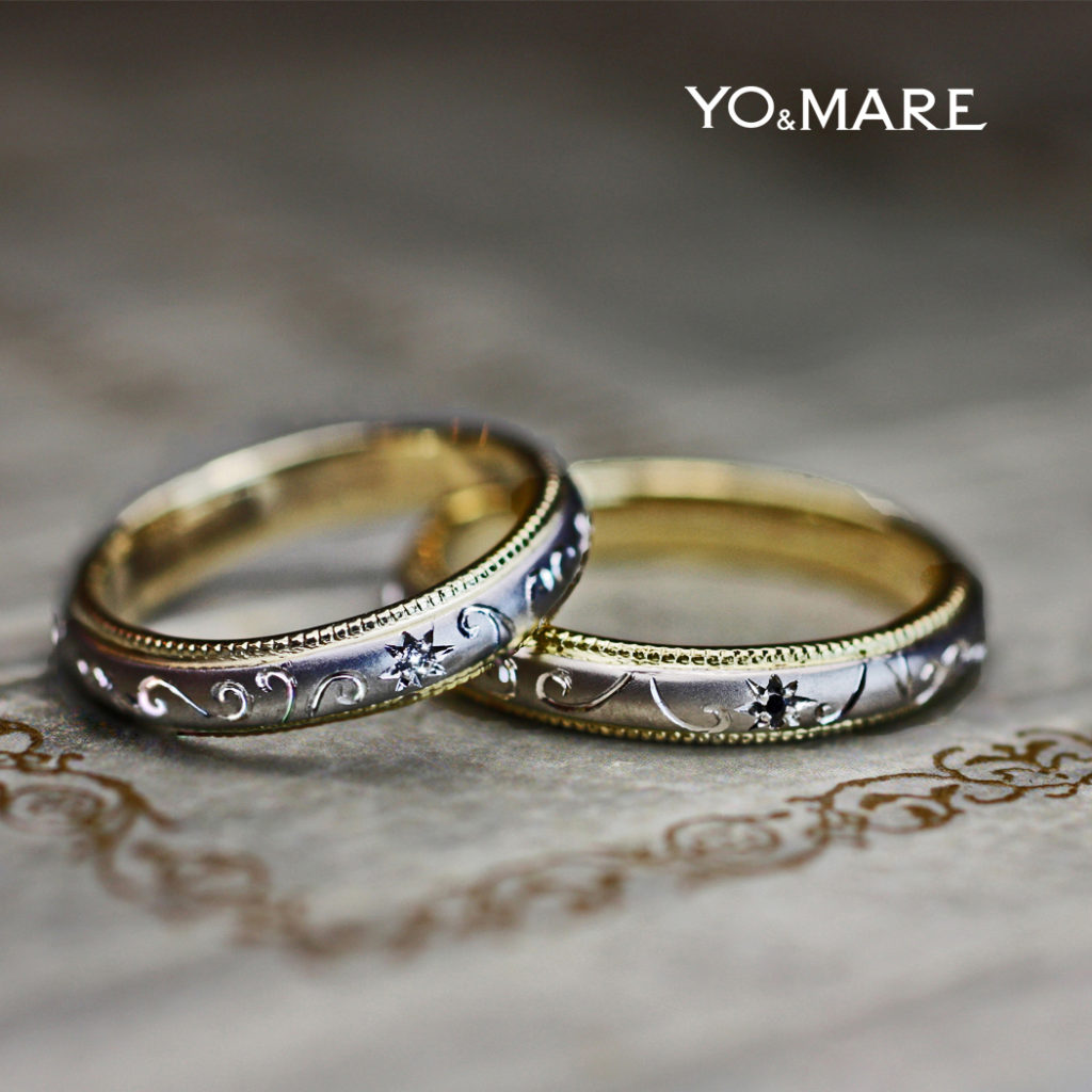 私たち柏のヨー＆マーレでオーダーした結婚指輪で挙式を上げました