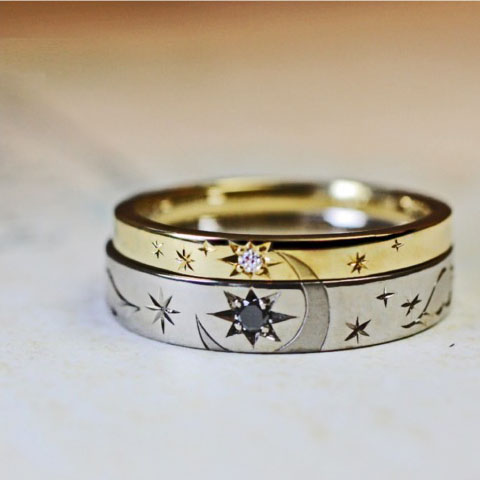 結婚指輪 月